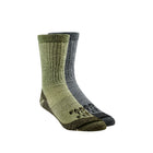 Farm To Feet Men's Rugged Trail Boulder 2 Pair Full Cushion Crew Socks - Dark Shadow/Winter Moss - Lenny's Shoe & Apparel