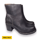 Frye Women's Karen Inside Zip Boot - Black Distressed - Lenny's Shoe & Apparel