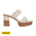 Frye Women's Pipa Woodstock 2 Band Platform Sandal - Ivory - Lenny's Shoe & Apparel