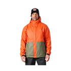 Grundens Men's Neptune Thermo Rain Jacket - Orange/Olive - Lenny's Shoe & Apparel