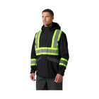 Helly Hansen Men's Alta Hi Vis Waterproof Shell CSA Jacket - Ebony - Lenny's Shoe & Apparel