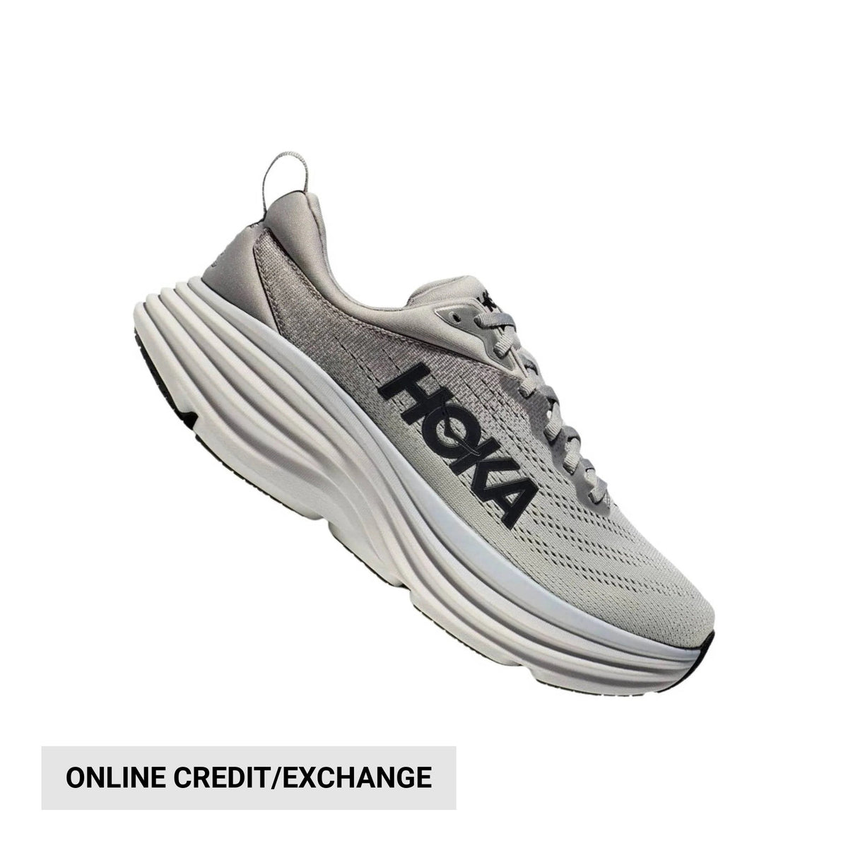 HOKA Men's Bondi 8 - Sharkskin/Harbor Mist – Lenny's Shoe