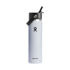 Hydro Flask 24 oz Wide Mouth With Flex Straw Cap - White - Lenny's Shoe & Apparel