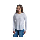 Kuhl Women's Konstance Long Sleeve - White Print - Lenny's Shoe & Apparel