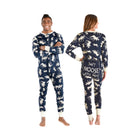 Lazy One Adult Classic Moose Flapjack Onesie - Blue - Lenny's Shoe & Apparel