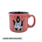 Lazy One Bear In The AM Ceramic Mug - Pink/Red - Lenny's Shoe & Apparel