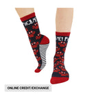 Lazy One Crabby Crew Socks - Red - Lenny's Shoe & Apparel