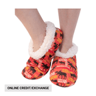 Lazy One Don't Moose With Me Moose Fuzzy Feet Slipper - Red - Lenny's Shoe & Apparel