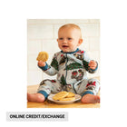 Lazy One Infant Christmas Bigfoot Union Suit - Light Blue - Lenny's Shoe & Apparel