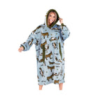 Lazy One Lazy Ass Blanket Hoodie - Blue/Green - Lenny's Shoe & Apparel