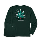 Life Is Good Men's All Is Calm Long Sleeve Crusher Tee - Treeline Green - Lenny's Shoe & Apparel