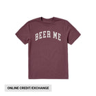 Life Is Good Men's Beer Me Arch Short Sleeve Crusher Tee - Mahogany Brown - Lenny's Shoe & Apparel