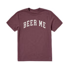 Life Is Good Men's Beer Me Arch Short Sleeve Crusher Tee - Mahogany Brown - Lenny's Shoe & Apparel