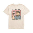 Life Is Good Men's Bert's Shirts Beer Can Short Sleeve Crusher Tee - Putty White - Lenny's Shoe & Apparel