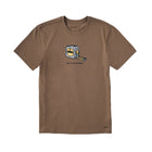 Life Is Good Men's DIY Tape Measure Short Sleeve Crusher Tee - Mushroom Brown - Lenny's Shoe & Apparel