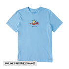 Life Is Good Men's Rocket Cruisin' Short Sleeve Crusher Lite Tee - Cool Blue - Lenny's Shoe & Apparel