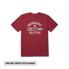 Life Is Good Men's Sawdust is Man Glitter Saw Short Sleeve Tee - Cranberry Red - Lenny's Shoe & Apparel