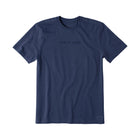 Life Is Good Men's Tonal Horizontal Short Sleeve Tee - Darkest Blue - Lenny's Shoe & Apparel