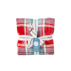 Life Is Good Snowflake Plaid Plush Throw Blanket - Adirondack Red - Lenny's Shoe & Apparel