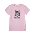 Life Is Good Women's Bert's Love Cats Tabby Short Sleeve Crusher Tee - Seashell Pink - Lenny's Shoe & Apparel