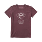Life Is Good Women's Bert's You Had Me at Chocolate Lab Short Sleeve Crusher Tee - Mahogany Brown - Lenny's Shoe & Apparel