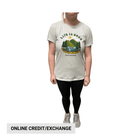 Life Is Good Women's Exclusive Green Mountains Tee - Grey/Green - Lenny's Shoe & Apparel