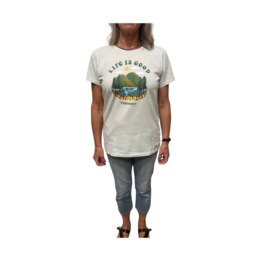 Life Is Good Women's Exclusive Vermont Magic Crusher Tee - Grey - Lenny's Shoe & Apparel