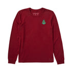 Life Is Good Women's Grinch Mini Face Long Sleeve Crusher Tee - Adirondack Red - Lenny's Shoe & Apparel