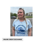 Life Is Good Women's Mama Needs Coffee Short Sleeve Crusher Tee - Glacier Blue - Lenny's Shoe & Apparel