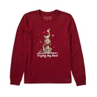 Life Is Good Women's Trying My Best Max Long Sleeve Crusher Tee - Adirondack Red - Lenny's Shoe & Apparel