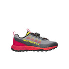 Merrell Big Kids' Agility Peak Trail Running Shoes - Grey/Lava - Lenny's Shoe & Apparel