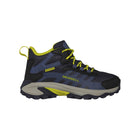 Merrell Big Kids' Moab Speed 2 Mid Waterproof Hiking Boots - Navy/Hi Viz - Lenny's Shoe & Apparel