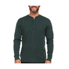 Minus 33 Men's Midweight Long Sleeve Henley - Forest Green - Lenny's Shoe & Apparel