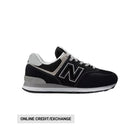New Balance Men's 574 Core Shoes - Black/White - Lenny's Shoe & Apparel