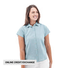 Old Ranch Women's Aubrey Organic Camp Shirt - Lt. Blue - Lenny's Shoe & Apparel