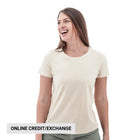 Old Ranch Women's Basis Organic Cotton Tee - Egret - Lenny's Shoe & Apparel