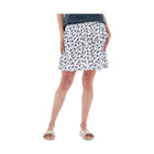 Old Ranch Women's Fleur Pull On Print Skirt - White - Lenny's Shoe & Apparel