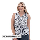 Old Ranch Women's Fleur Sleeveless Tank Top - White - Lenny's Shoe & Apparel