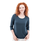 Old Ranch Women's Magnolia 25 Organic Three Quarter Sleeve Top - Midnight Navy - Lenny's Shoe & Apparel