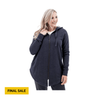 Old Ranch Women's River Oversized Fleece Hoodie - Black Iris - Lenny's Shoe & Apparel