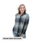 Old Ranch Women's Salina Organic Plaid Shirt - Dark Blue - Lenny's Shoe & Apparel