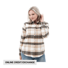 Old Ranch Women's Salina Organic Plaid Shirt - White - Lenny's Shoe & Apparel