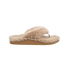 Olukai Women's Kipea Heu Fuzzy Slipper Sandals - Tan - Lenny's Shoe & Apparel