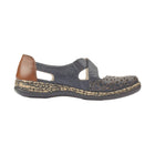 Rieker Women's Daisy H4 Shoes - Blue/Pazifik/Mogano - Lenny's Shoe & Apparel