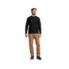 Sitka Men's Foothills Long Sleeve Henley - Sitka Black - Lenny's Shoe & Apparel