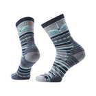 Smartwool Women's Hike Targeted Cushion Dragon Stitch Mid Crew Socks - Deep Navy - Lenny's Shoe & Apparel