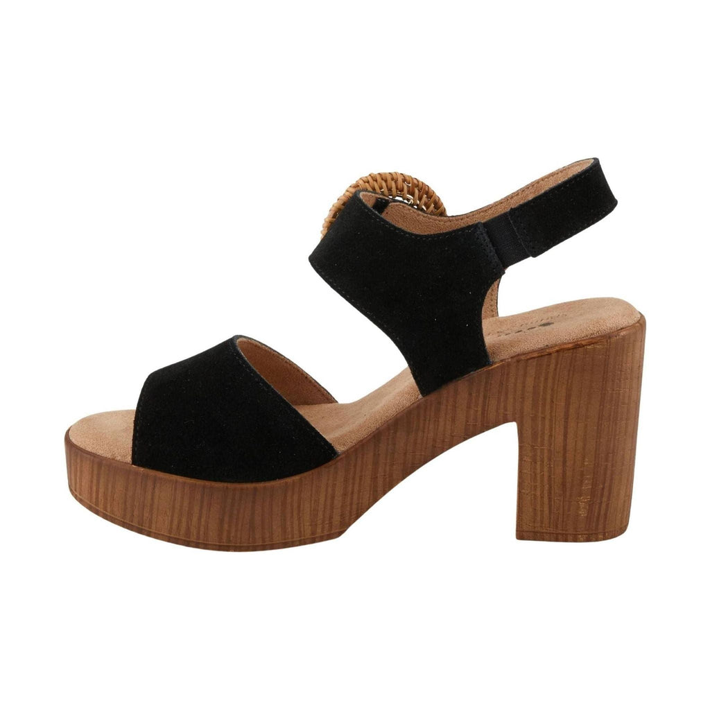 Spring Step Women's Gamona Sandals - Black Suede - Lenny's Shoe & Apparel
