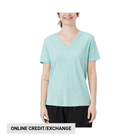 Tasc Women's All Day V - Neck Top - Joyful Blue Heather - Lenny's Shoe & Apparel