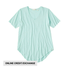 Tasc Women's Longline Boyfriend T Shirt - Joyful Blue - Lenny's Shoe & Apparel