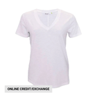 Tasc Women's NOLA V Neck T Shirt - White - Lenny's Shoe & Apparel